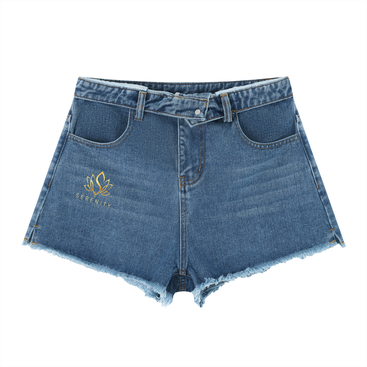 Women’s Vintage Wash High Rise Denim Shorts
