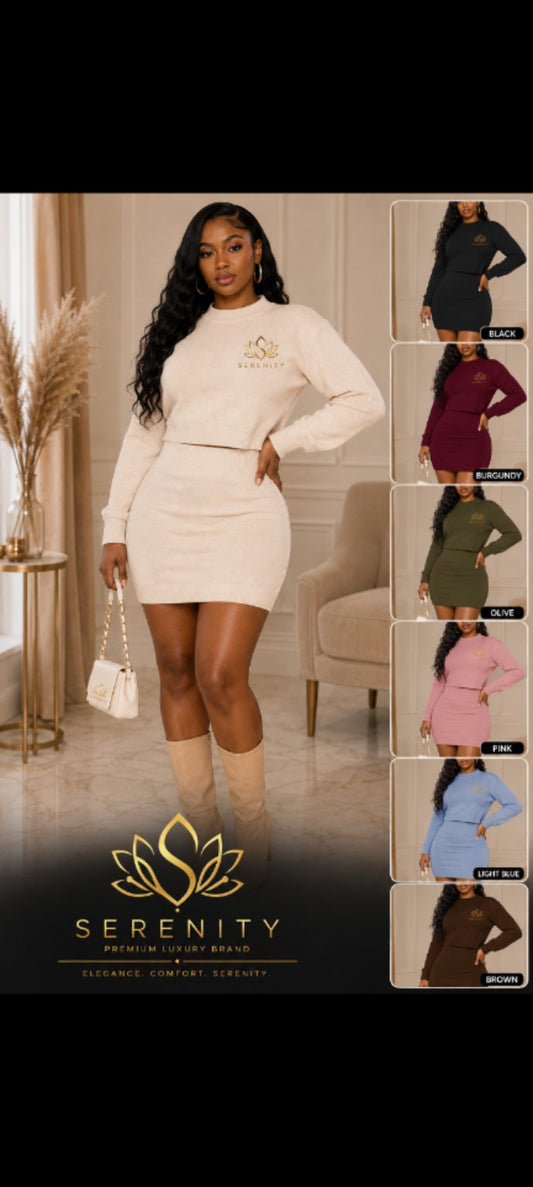 house of serenity long-sleeve chic long sleeve mini dress -coming soon