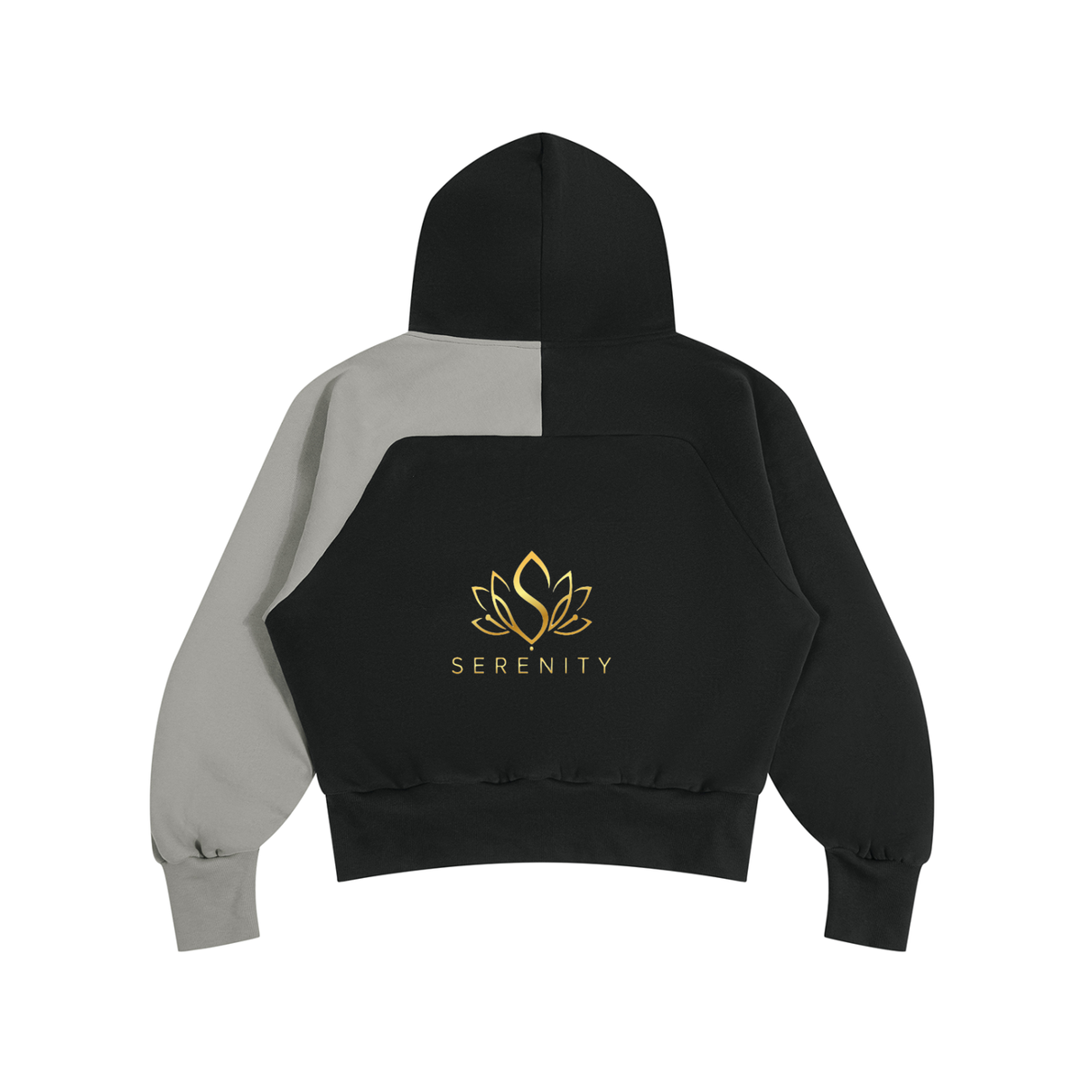Unisex Color-Block Fleece Hoodie