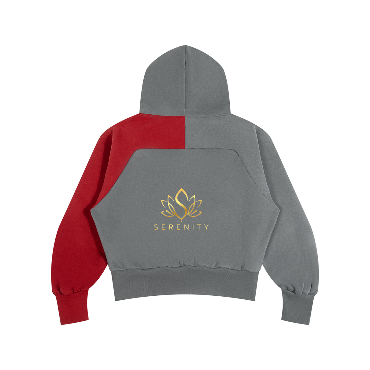 Unisex Color-Block Fleece Hoodie