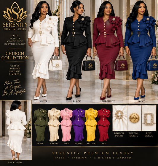 house of serenity elegant sunday dress set coming soon